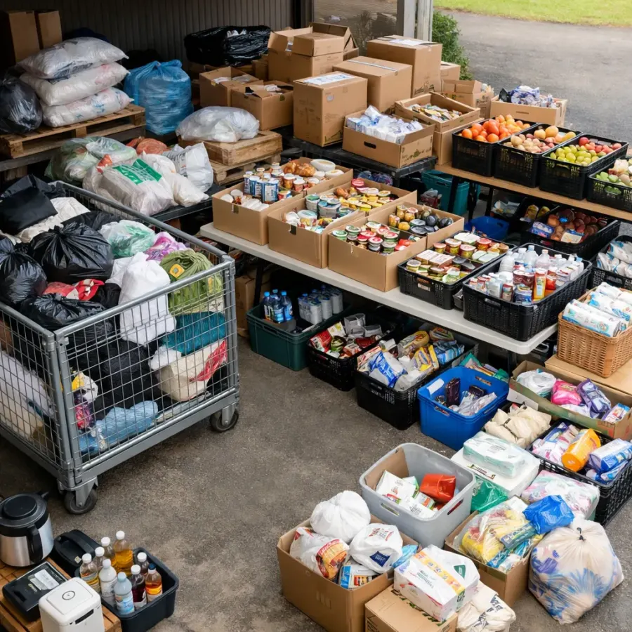 Collectes solidaires et distribution à Bruay-la-Buissière